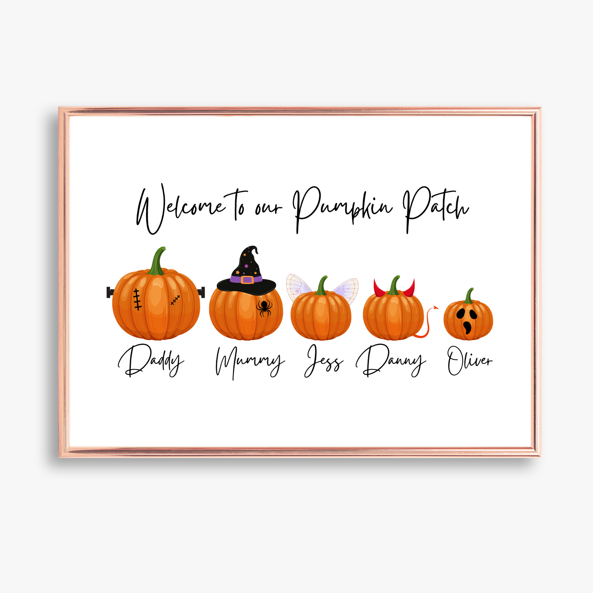 Family Pumpkin Print