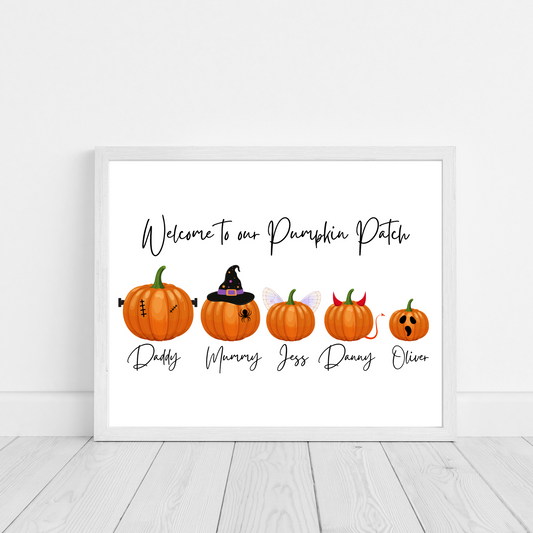 Family Pumpkin Print