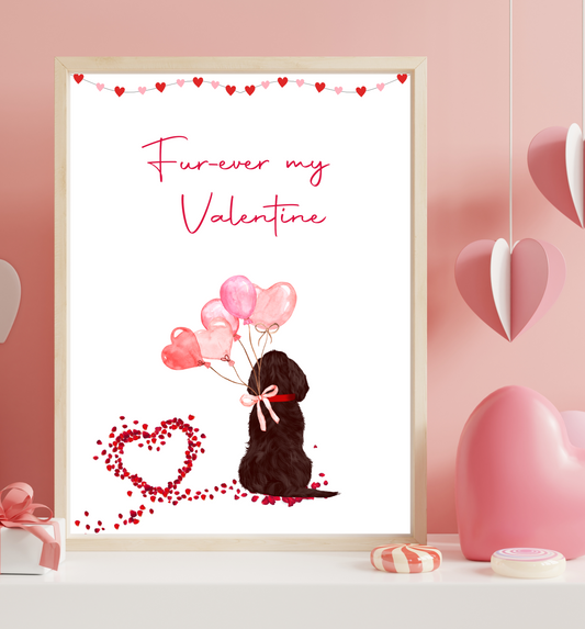 Dog Valentines Print