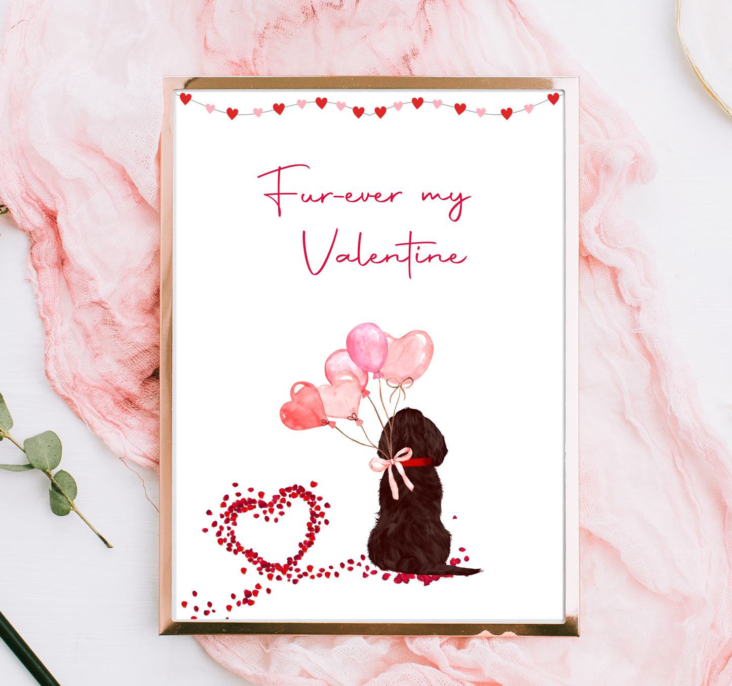 Dog Valentines Print