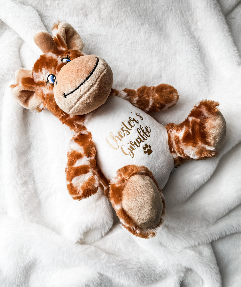 This personalised dog toy, custom dog plush is designed to be the perfect gift for dogs and dog lovers. This soft dog toy is the ideal gift for a dog birthday or gotcha day. This personalised soft pet toy is machine washable and offers a choice of animals to choose from. This unique pet gift is not only a soft chew toy for dogs but also a thoughtful addition to your pet's toy collection. Soft stuffed toy is suitable for all dog breeds and sizes.